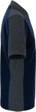 Poloshirt Contrast Perf. 6XL tinte/anth. - 50% Baumwolle, 50% Polyester, 200 g/m²