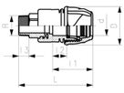 +GF+ iJoint Klemmverbinder PP NBR PO16 - Übergangskuppl. Messing AG d32-11/2"