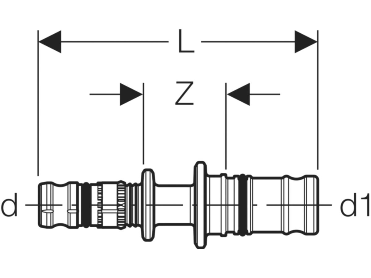 Geberit Mepla-Kupplung    20-MF20 - Meplafix