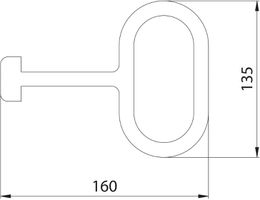 Schlüssel Fig. 103 zu Gussdeckel - Fig. 20SL, 21SL, 22SL, 29SL, 22-1/5