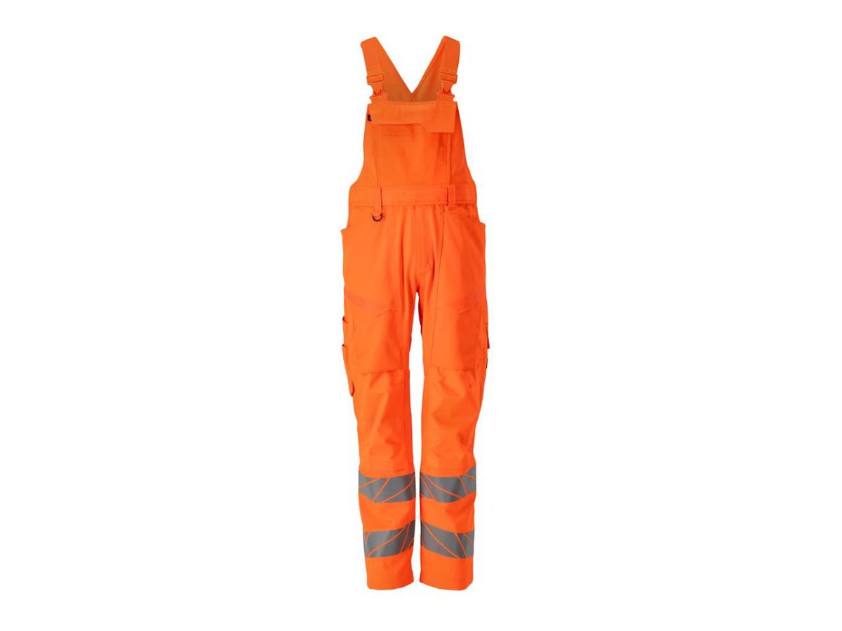 Latzhose mit Knietaschen, Strech Zones - 70% PES / 30% CO, 215 g/m2