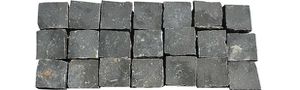 Pflastersteine BASALT - allseitig gespalten, in Kisten