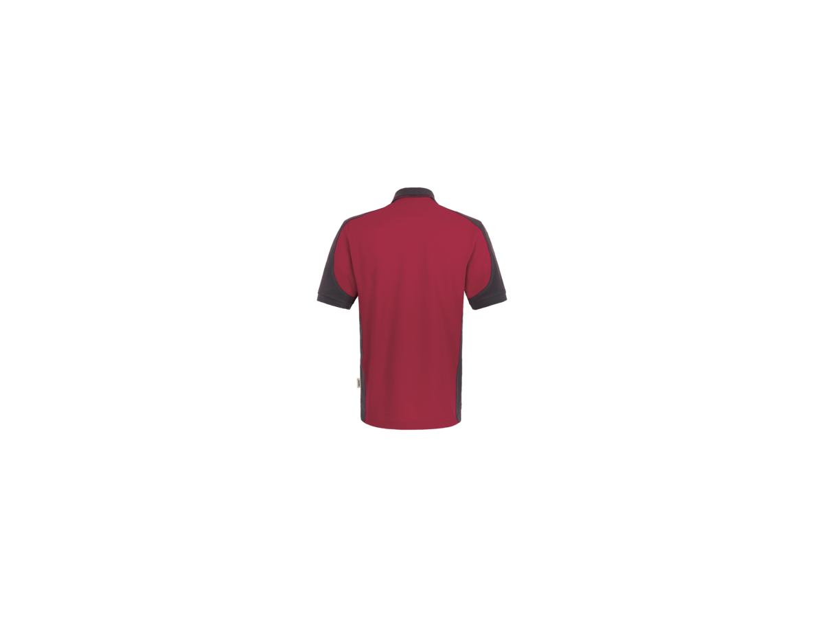 Poloshirt Contr. Perf. XL weinrot/anth. - 50% Baumwolle, 50% Polyester, 200 g/m²