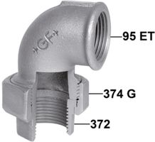 Winkelverschr. +GF+  95 verzinkt