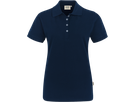 Damen-Poloshirt Stretch Gr. L, tinte - 94% Baumwolle, 6% Elasthan, 190 g/m²