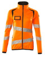 Damen Fleecepullover Reissvers. Gr. 2XL - hi-vis orange/dunkelanthrazit