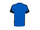 T-Shirt Contrast Mikralinar Gr. 2XL - royalblau/schwarz