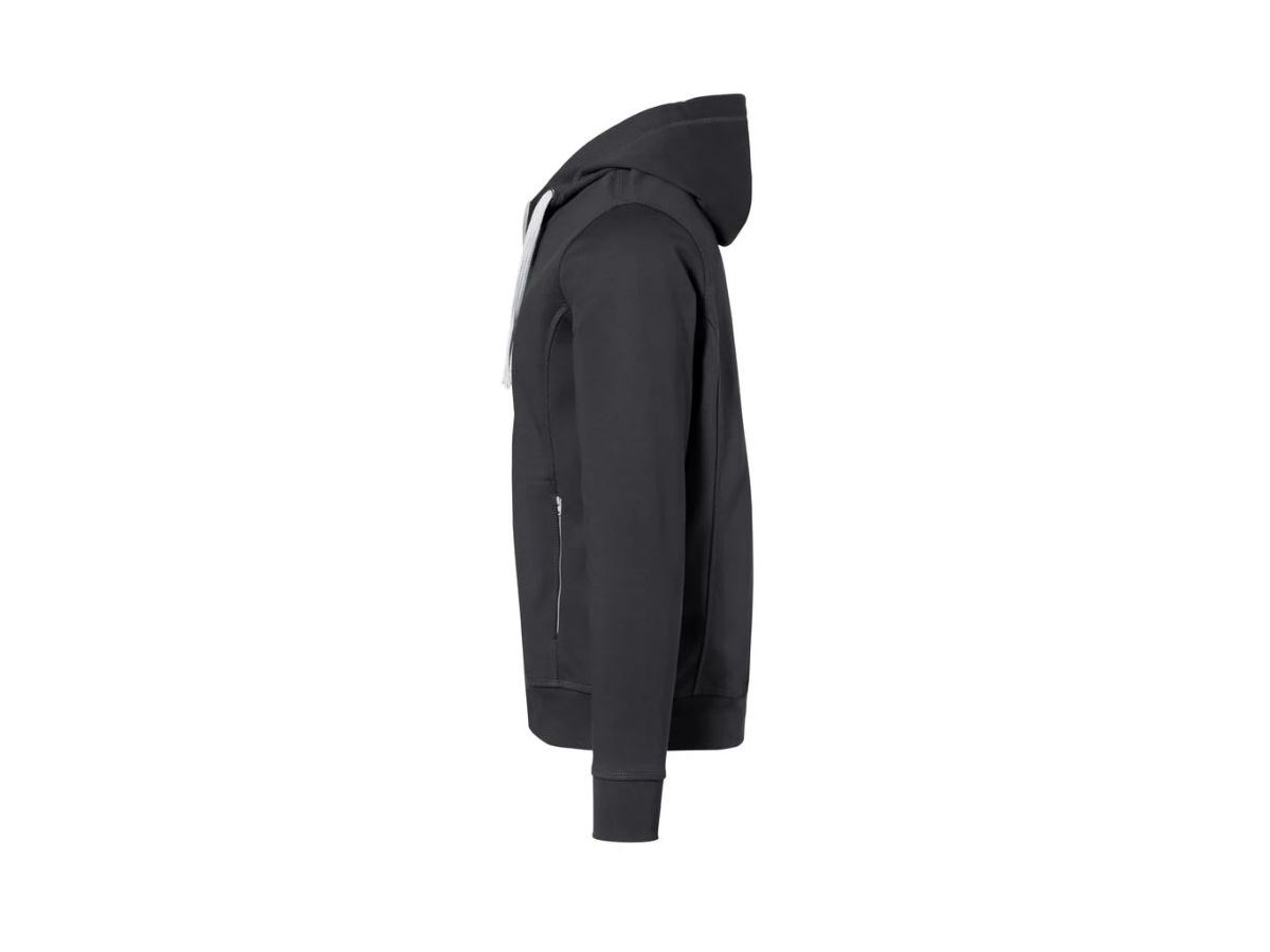 Kapuzenjacke Bonded ECO Gr. 2XL - karbongrau/silber