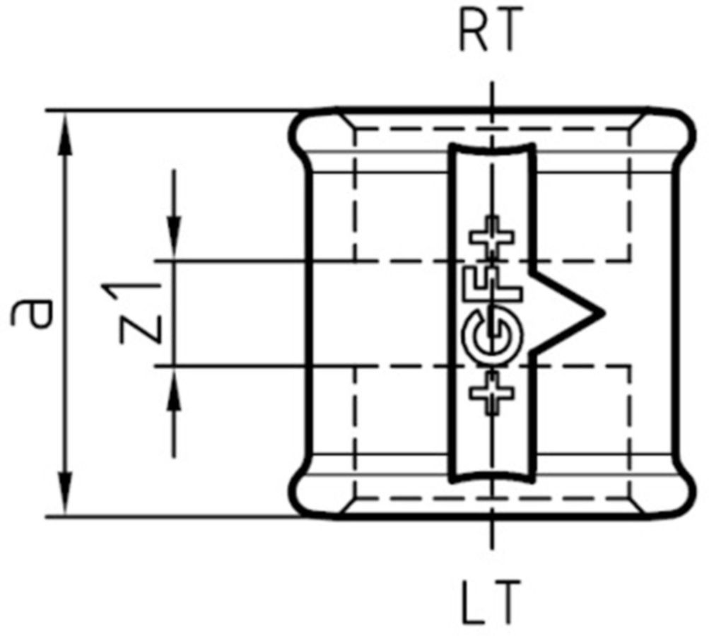 Muffe R-L +GF+ 271 verzinkt