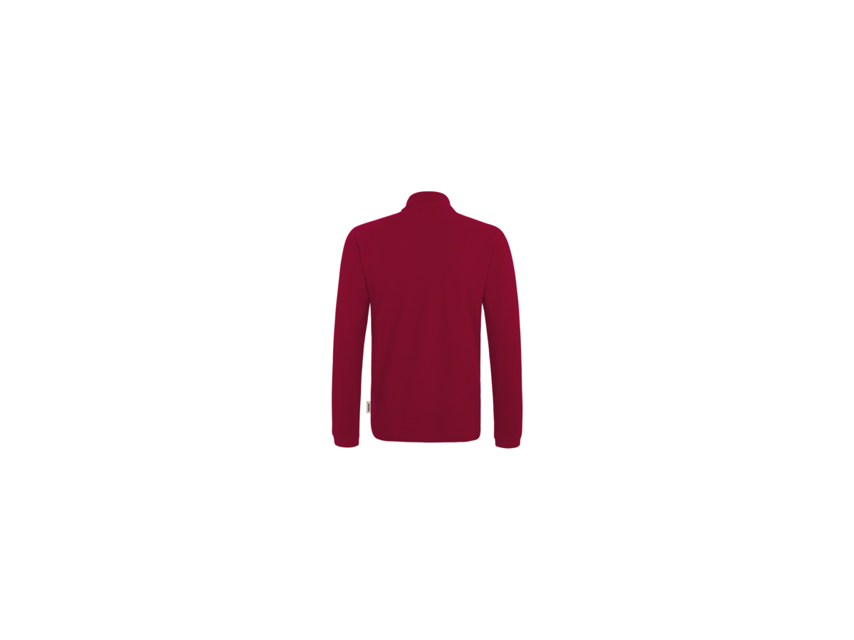 Longsleeve-Poloshirt Classic XL weinrot - 100% Baumwolle, 220 g/m²