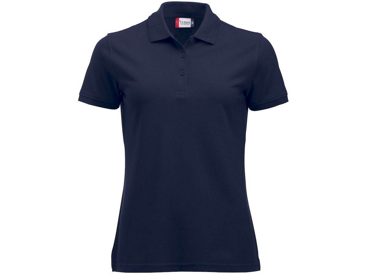 CLIQUE MANHATTAN LADIES Poloshirt G. M - dunkelmarine, 65% PES / 35% CO, 200 g/m2