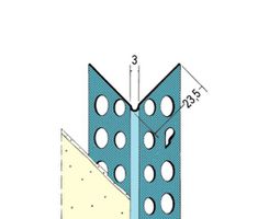 Kantenprofil TB ab 1mm Putzdicke L 250cm - Nr.1030, 30 St.pro Bund Stahl verzinkt