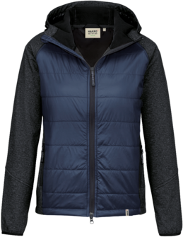 Damen-Hybridjacke Maryland Gr. M, tinte - Polyamid, Polyester, Elasthan