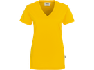 Damen-V-Shirt Classic Gr. XS, sonne - 100% Baumwolle, 160 g/m²