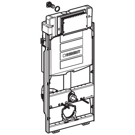 Geberit GIS-Wand-WC-Element Sigma - Betätigung vorne,Typ 112