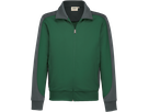 Sweatjacke Contrast Perf. M tanne/anth. - 50% Baumwolle, 50% Polyester, 300 g/m²