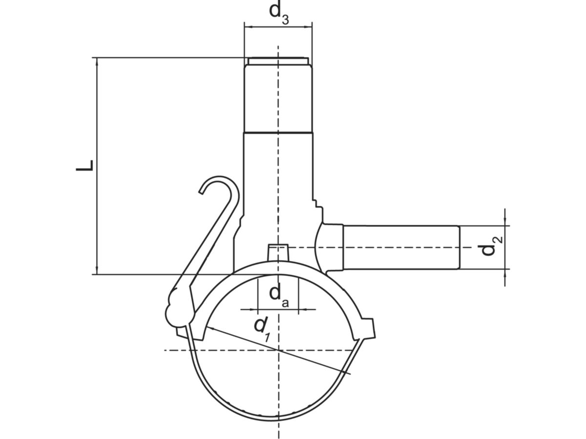 Druckanbohrarmaturen ALIAXIS FRIALEN DAA - KIT d1 63 mm / d2 40 mm