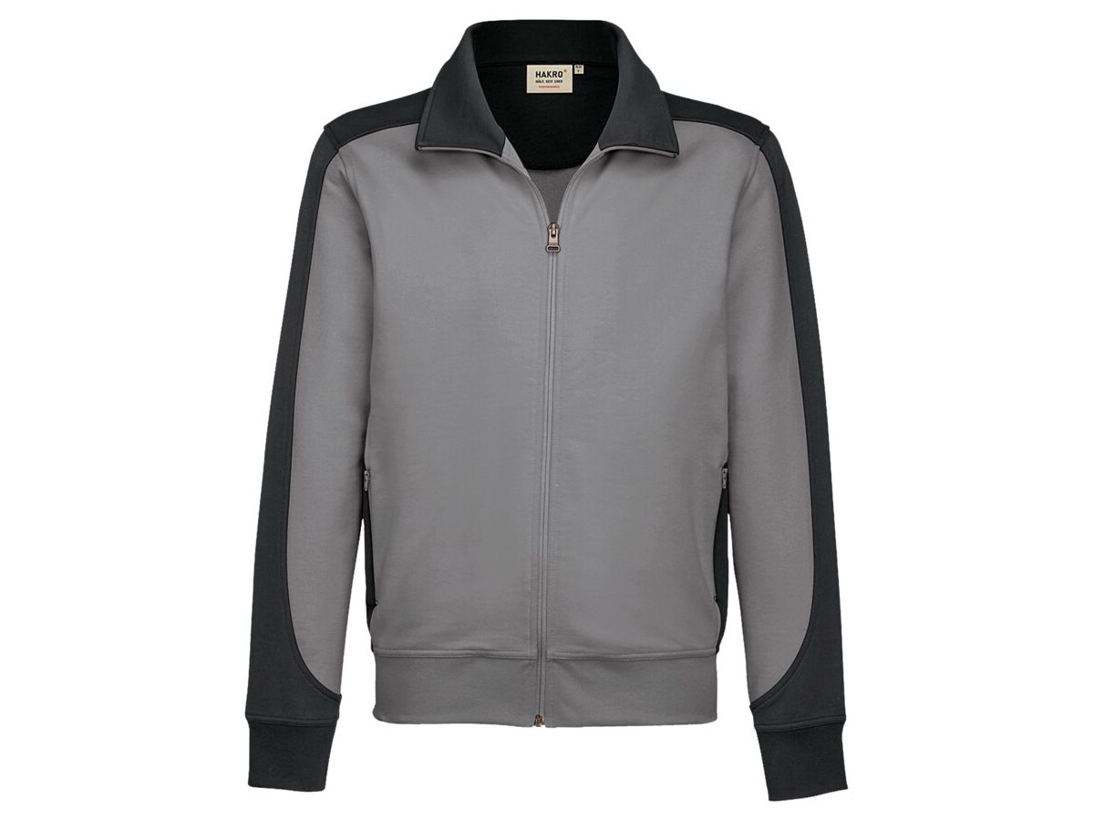 Sweatjacke Contrast Performance - 50% Baumwolle / 50% Polyester