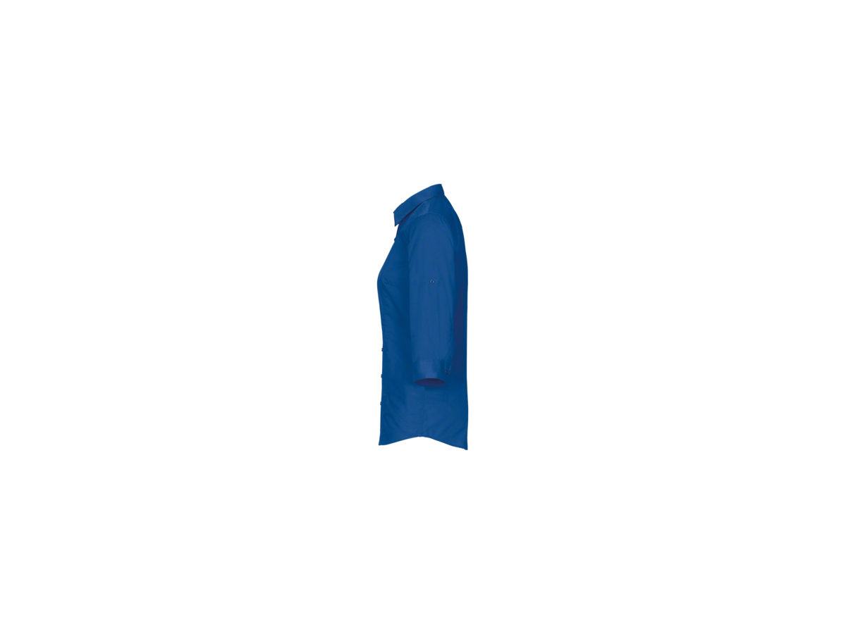 Bluse Vario-¾-Arm Perf. Gr. M, royalblau - 50% Baumwolle, 50% Polyester, 120 g/m²