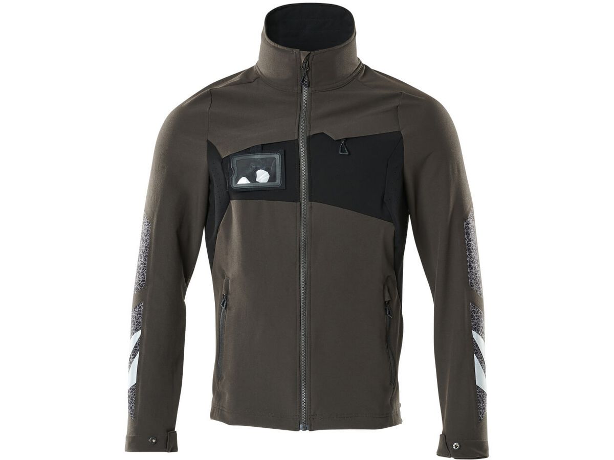 Jacke ultimate Stretch, Gr. XS - dunkelanthrazit/schwarz, 88% PES/12% EOL