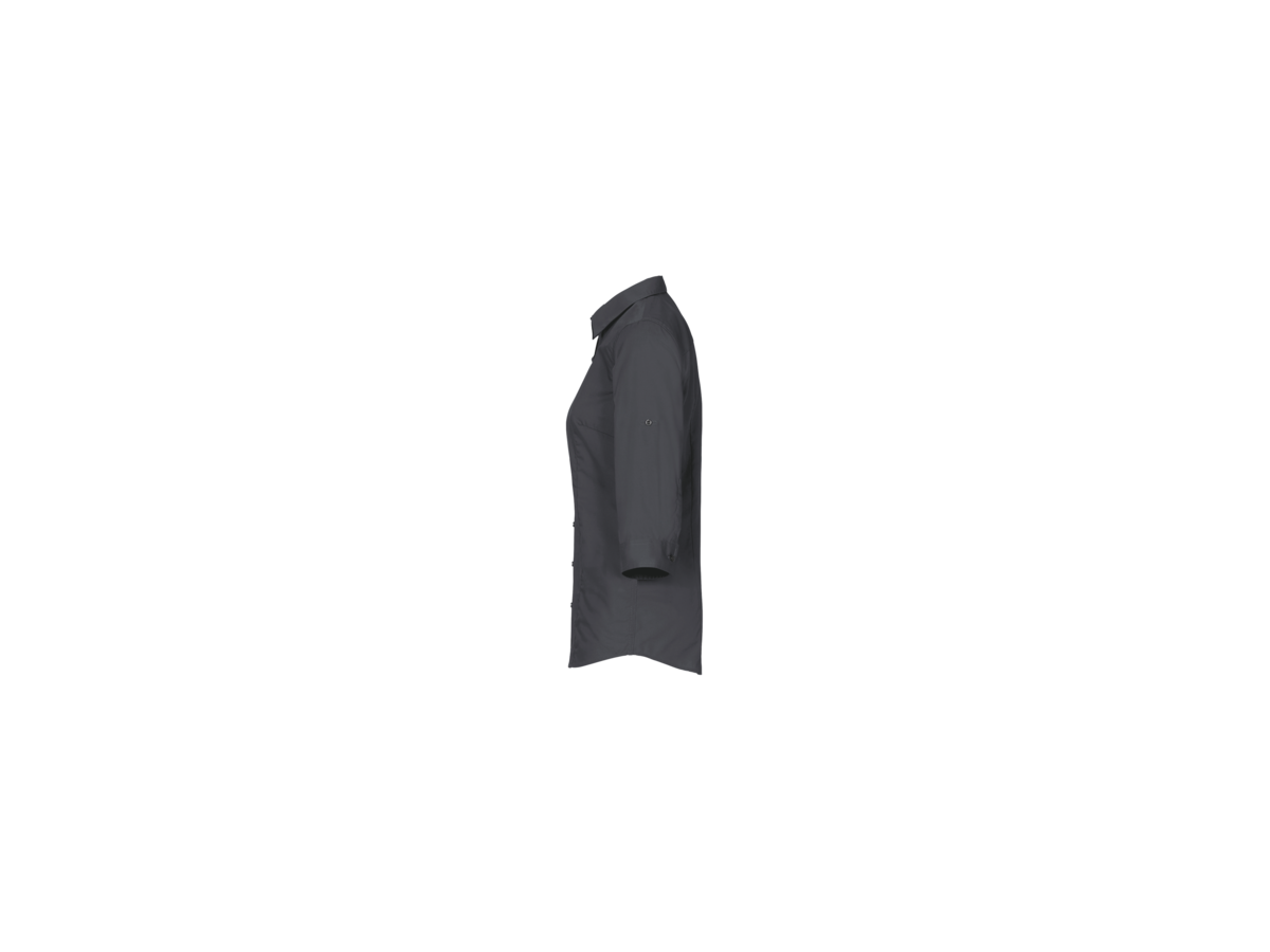 Bluse Vario-¾-Arm Perf. XL anthrazit - 50% Baumwolle, 50% Polyester, 120 g/m²