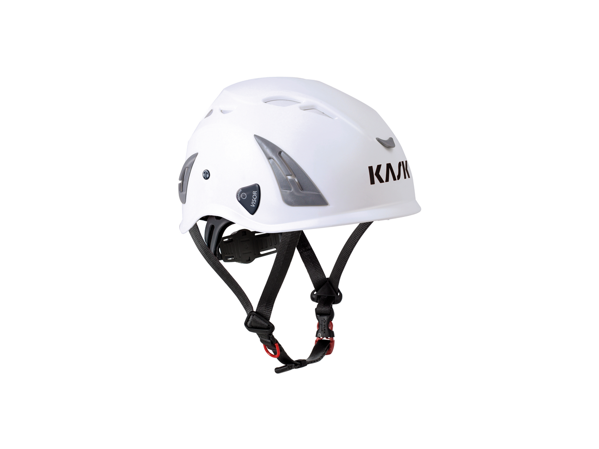 Kask-Helm Plasma AQ, weiss - mit Verstellrad, EN 397 Kat. II