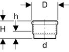 Geberit Steckmuffe 110 mit Dichtung