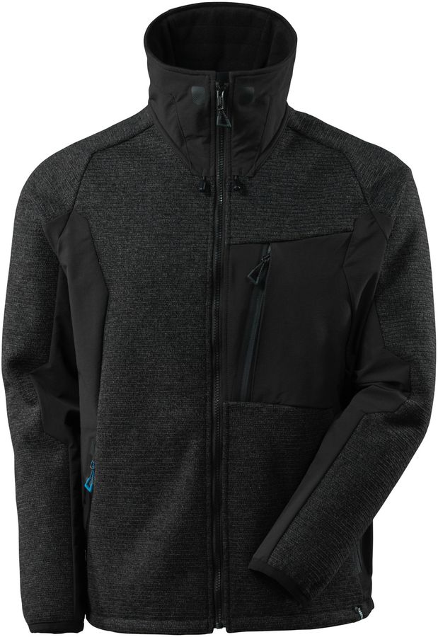 Advanced Strickjacke mit Membran - 78% Polyester/15% Polyacryl, 460 g/m²