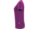 Damen-V-Shirt Classic Gr. S, aubergine - 100% Baumwolle, 160 g/m²