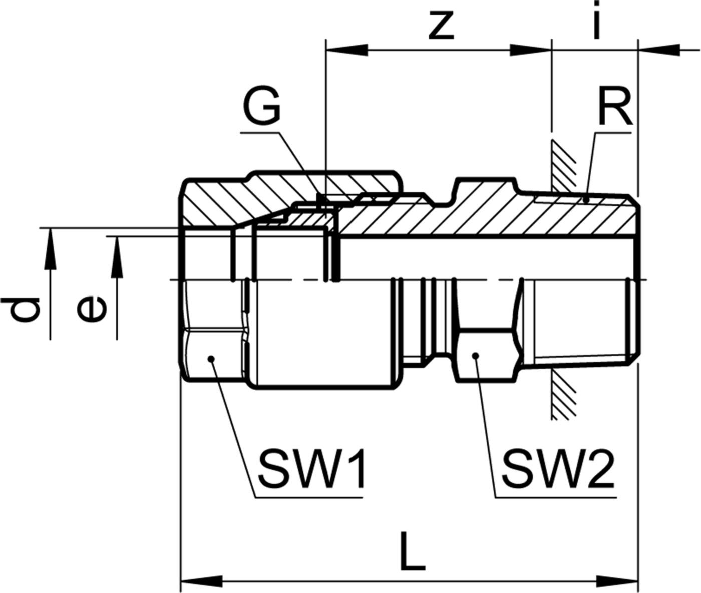 Enschraubverschraubung Serto Nr. 1121