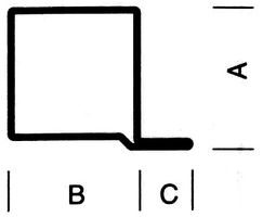 Profilstahlrohr Forster Nr.  11.485 - 40/40/20/2 mm