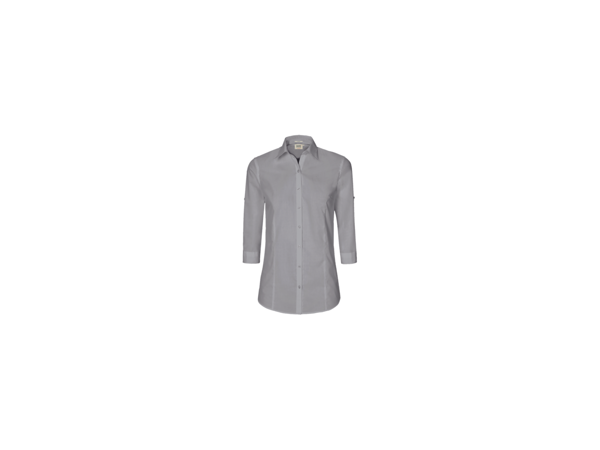 Bluse Vario-¾-Arm Perf. Gr. 4XL, titan - 50% Baumwolle, 50% Polyester, 120 g/m²