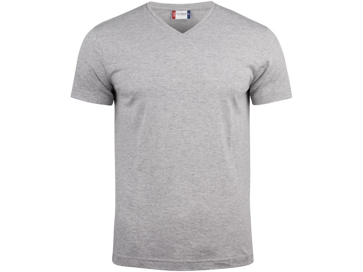 CLIQUE Basic T-Shirt Gr. L - graumeliert, 100% CO, 145 g/m²