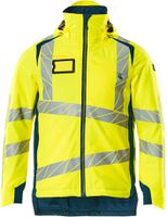 Winterjacke wind- & wasserdicht, Gr. 2XL - hi-vis gelb/dunkelpetroleum, 100% PES