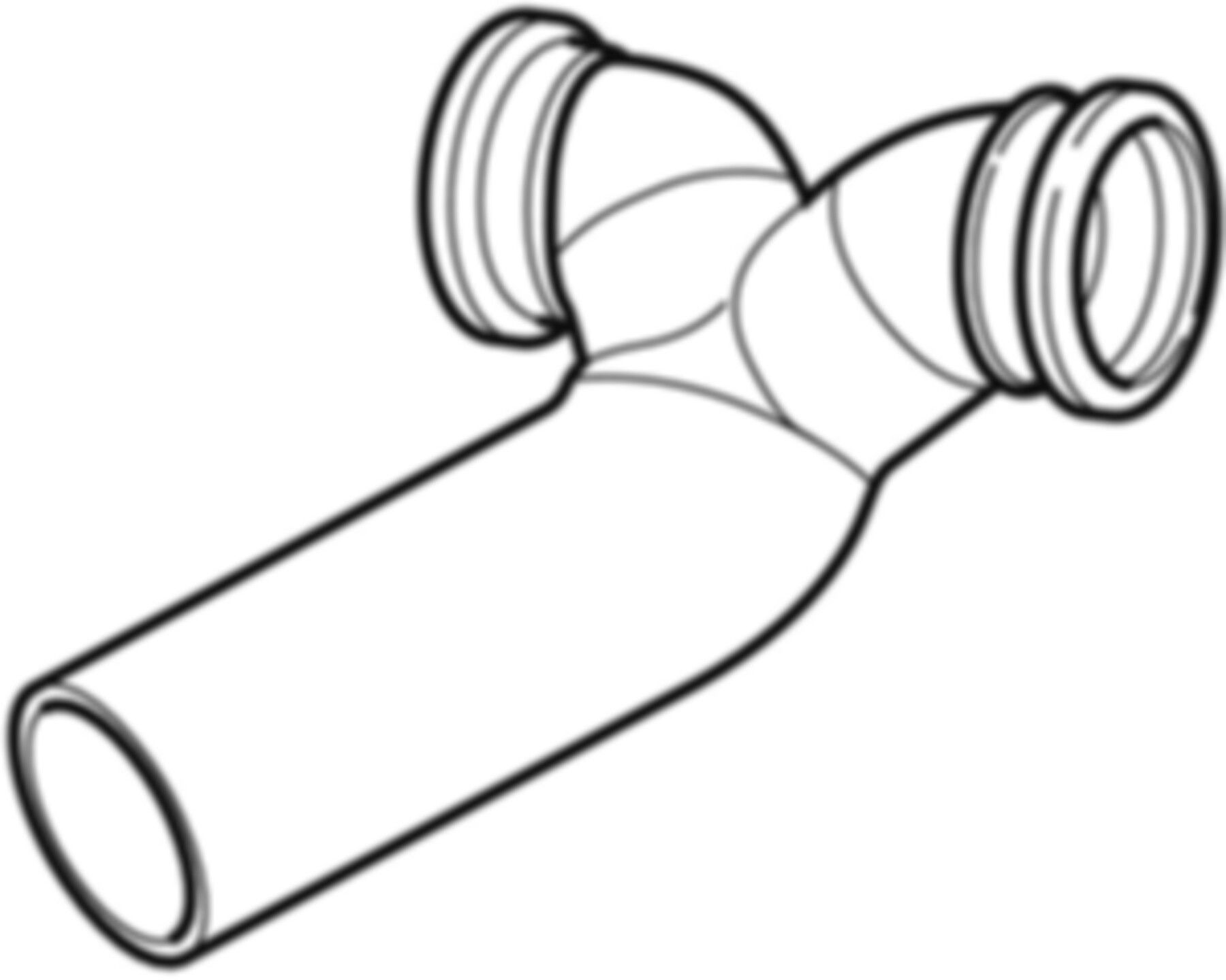 Geberit PE Wandklosett-Doppelbogen 180° - etagiert