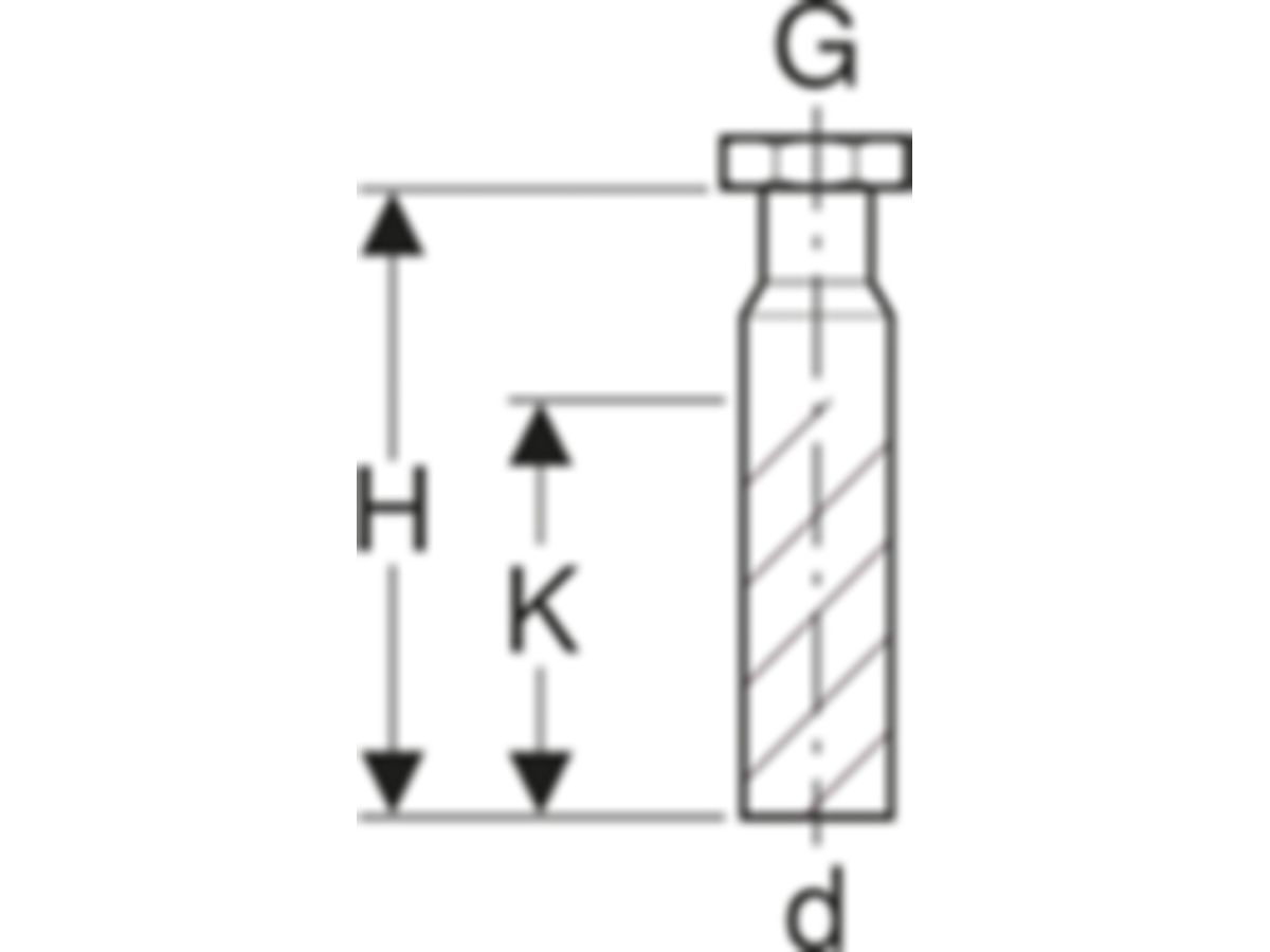 Geberit Anschlussstutzen 48 x 5/4" - Überwurfmutter, Dichtung