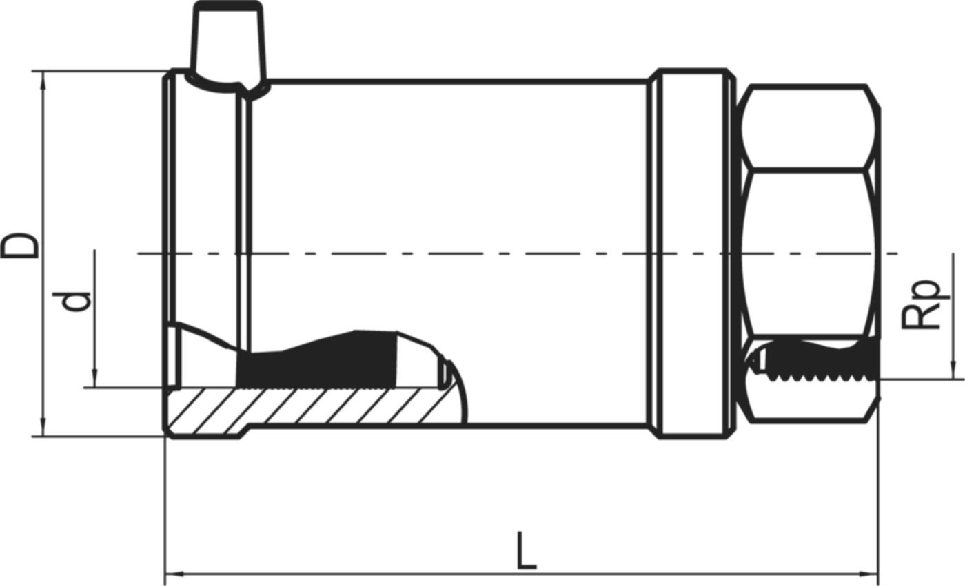 HDPE FRIALEN Übergangsstück mit IG
