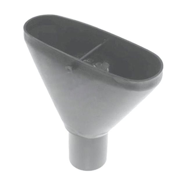 Einlauftrichter PE oval siphoniert 56 mm - Trichterhöhe 133mm / Gesamthöhe 217 mm