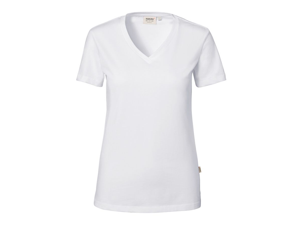 Damen-V-Shirt Stretch - 95% Baumwolle, 5% Elasthan, 170 g/m²