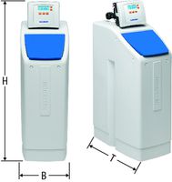 Wasserenthärter Compact Nussbaum - Betriebsdruck min. 3 bar-max 6 bar 25°C