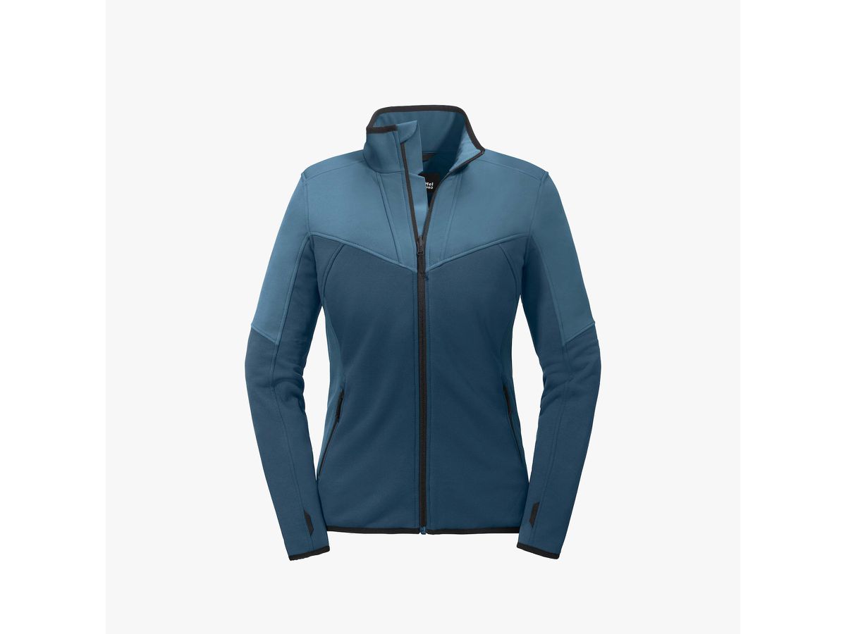 Arbeitsjacke Zipln Damen Gr. XL - 94%Polyester 6%Elasthan, blau