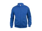 CLIQUE Basic Cardigan Sweatjacke Gr. XS - Royal Blau, 65% PES / 35% CO, 280 g/m²