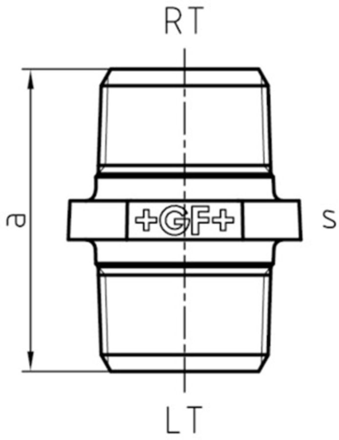 Doppelnippel r/l +GF+ 281 verzinkt