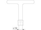 Schlüssel Fig. 100 zu Gussdeckel - Fig. 26/27/28, Nottaris