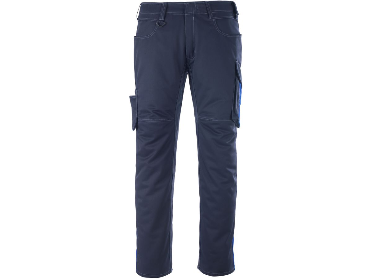 Hose mit Schenkeltaschen, Gr. 82C45 - schwarzblau/kornblau, 65% PES/35% CO