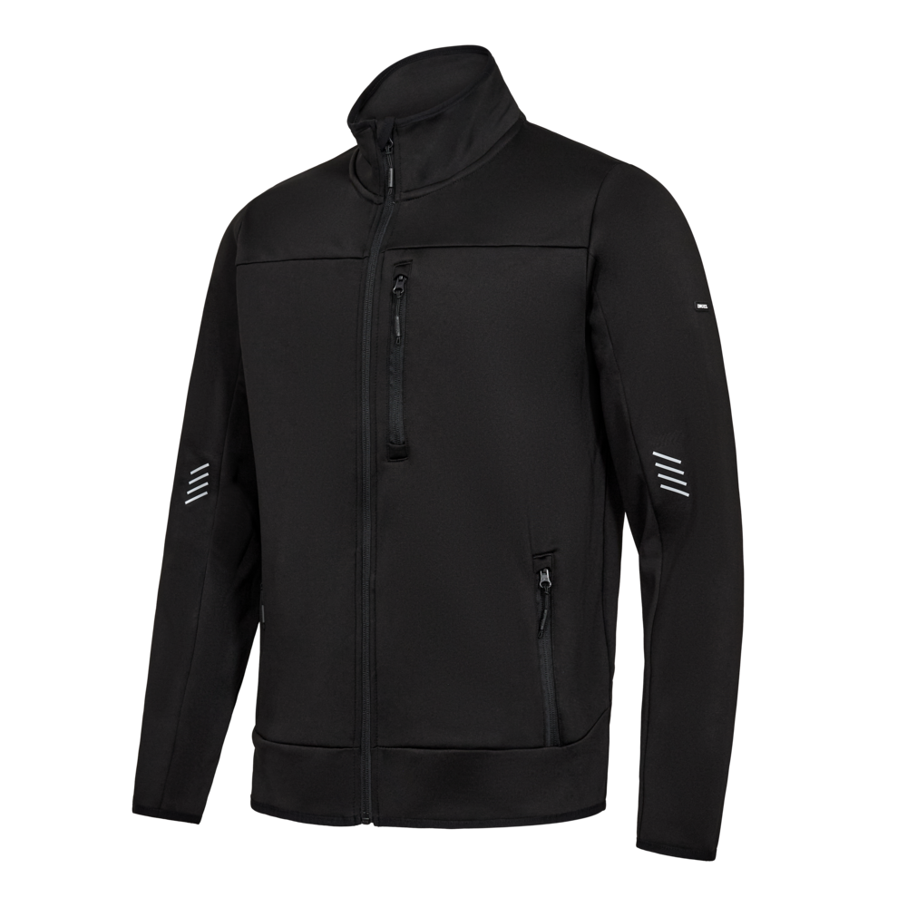 ENTIRE Midlayer-Cardigan Gr. 2XL - Farbe schwarz