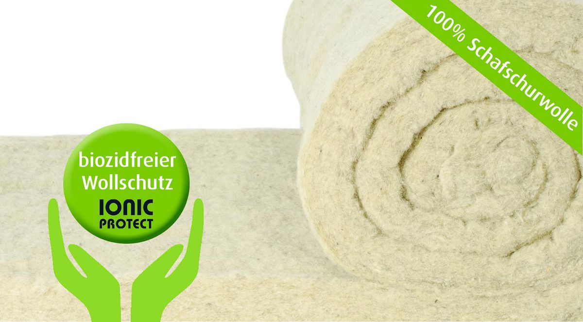 Isolena Klemmfilz Schafwolldämmung - 30 kg/m³, Schafwolle