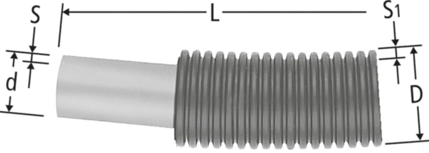 Optiflex Flowpress-Rohr formstabil - in Schutzrohr, PE-XC