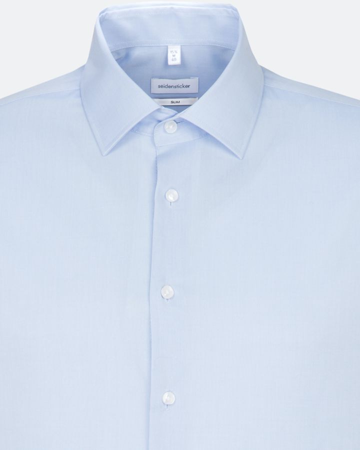 Kent Business Hemd MEN gewebt Gr. 39 - 1/1-lang, hellblau, Fil a fil, 100% CO
