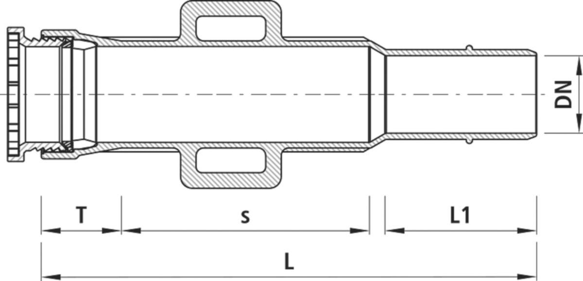 Einbauschlaufe m.Schraubmuffe Hawle BLS - 5342